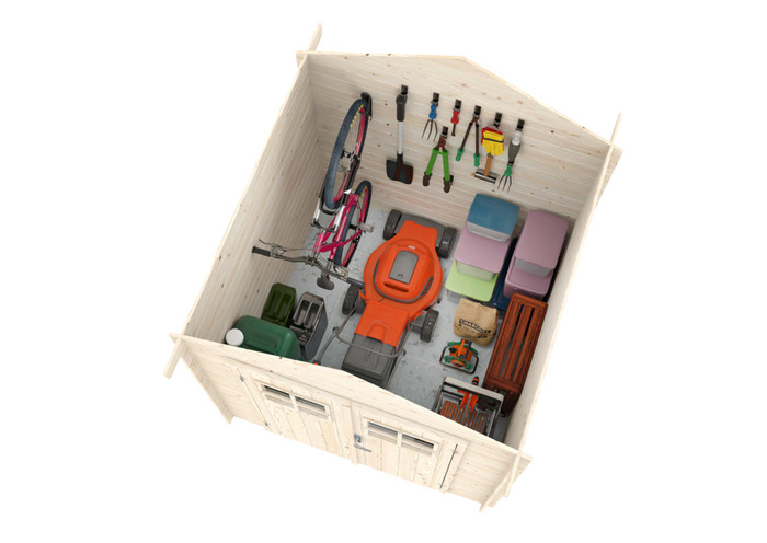 Palmako redskabsrum Peter 2  192 x 192 cm